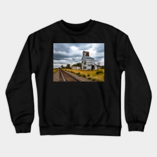 Old Silo by Railroad, Merino, Colorado Crewneck Sweatshirt